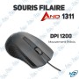 🌑 Souris Sans Fil AND 1315 : Design Ergonomique, Précision et 2.4 GHz