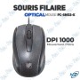 🖱️Souris Filaire Optique PC-SMO2-K USB | 1000 DPI Mouvement Précis