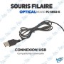 🖱️Souris Filaire Optique PC-SMO2-K USB | 1000 DPI Mouvement Précis