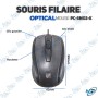 🖱️Souris Filaire Optique PC-SMO2-K USB | 1000 DPI Mouvement Précis