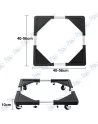✨Support Mobile 4 Roues pour Lave-Linge & Réfrigérateur | Anti-Corrosion