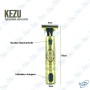 ✂️ Tondeuse de Précision KEZU Professionnelle – Design Vintage Doré, Écran LED, Lames T-Zéro, Recharge USB