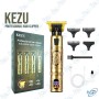 ✂️ Tondeuse de Précision KEZU Professionnelle – Design Vintage Doré, Écran LED, Lames T-Zéro, Recharge USB