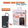 💾 Disque Dur Externe 1To Backup Plus Fast – USB 3.0 et Type-C – Compatible PC, Mac et Smartphone