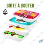 🍽️Boîte à goûter pour enfants – Design coloré et ludique – Plastique PP 05 – Idéale pour l’école et les sorties