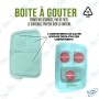 🍽️Boîte à goûter pour enfants – Design coloré et ludique – Plastique PP 05 – Idéale pour l’école et les sorties