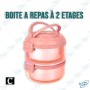 🧊Boîte à Repas 2 Étages Isotherme – Inox & Plastique Hermétique – Avec Poignée & Soupape de Sécurité