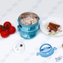 🧊Boîte à Repas 2 Étages Isotherme – Inox & Plastique Hermétique – Avec Poignée & Soupape de Sécurité