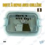 🍱Boîte à Repas Enfant avec Cuillère Intégrée – Design Mignon & Étanche – 228.6 cm² – Acier Inox & Plastique – "Have a Nice Day"