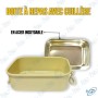 🍱Boîte à Repas Enfant avec Cuillère Intégrée – Design Mignon & Étanche – 228.6 cm² – Acier Inox & Plastique – "Have a Nice Day"