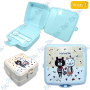 🍱 Boîte Repas Enfant 4 en 1 avec Couvercle et Couverts Intégrés – Lunch Box Portable Réutilisable