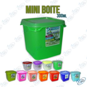 🥗 Mini Boîte Plastique Alimentaire Carrée 300 ml – Rangement Pratique et Durable Multi-Usage