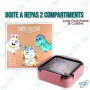 copy of BOITE À REPAS AVEC COMPARTIMENTS + CUILLERE ET FOURCHETTE