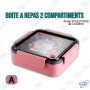 copy of BOITE À REPAS AVEC COMPARTIMENTS + CUILLERE ET FOURCHETTE
