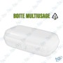 🍱Boîte Multiusage Alimentaire en Polypropylène – Fermeture Sécurisée – 22x11.5x5cm