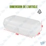 🍱Boîte Multiusage Alimentaire en Polypropylène – Fermeture Sécurisée – 22x11.5x5cm