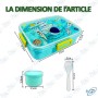 🥣Boîte à Goûter Enfant 3 Compartiments avec Cuillère et Mini Boîte – Design Ludique et Étanche