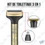 💇‍♂️Kit de Toilettage 3 en 1 Daling – Rasoir Électrique Multifonction Rechargeable
