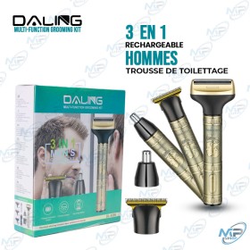 💇‍♂️Kit de Toilettage 3 en 1 Daling – Rasoir Électrique Multifonction Rechargeable