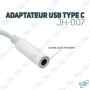 🎧 Adaptateur Audio USB-C vers Jack 3.5mm – Compatible Android, Huawei, Xiaomi, Samsung…