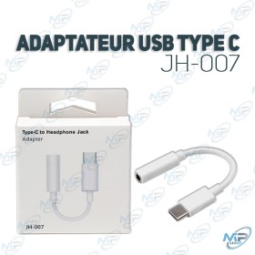 🎧 Adaptateur Audio USB-C vers Jack 3.5mm – Compatible Android, Huawei, Xiaomi, Samsung…