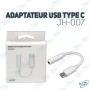 🎧 Adaptateur Audio USB-C vers Jack 3.5mm – Compatible Android, Huawei, Xiaomi, Samsung…
