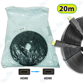 🔌Câble HDMI Haute Vitesse 20m – Ultra HD 1080p / 4K – Compatible PC, TV, Projecteurs, Consoles & Caméras