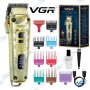 ✂️Tondeuse VGR V-055 Professionnelle Rechargeable - Écran LED, 8 Sabots de Guidage, Moteur 7000 RPM - Coupe Précise de 0,8 à 19