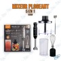 🌀 Mixeur Plongeant 5 en 1 RAF - 800W | Blender Multifonction avec Fouet, Hachoir, Moussoir et Gobelet Doseur