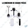🌀 Mixeur Plongeant 5 en 1 RAF - 800W | Blender Multifonction avec Fouet, Hachoir, Moussoir et Gobelet Doseur
