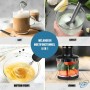 🌀 Mixeur Plongeant 5 en 1 RAF - 800W | Blender Multifonction avec Fouet, Hachoir, Moussoir et Gobelet Doseur