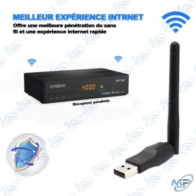 📡 Clé WiFi USB pour Récepteur Satellite – Connexion Sans Fil Rapide et Stable