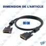 🖥️ Câble DVI / DVI 90 cm - Haute Qualité pour Moniteurs, PC et Projecteurs