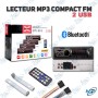 🔊 Autoradio Bluetooth MP3 Compact FM – 2 Ports USB + SD + AUX – Xtrd