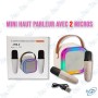 🔊Mini Haut-Parleur Bluetooth avec 2 Micros Sans Fil – Enceinte Karaoké Portable ZFBLO FJ-120W – USB, TF, Jack, Type-C