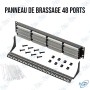 📡Panneau de Brassage 48 Ports CAT6 – 2U – 1000 Mbps – Réseau RJ45 – Rangement et Organisation Câblage Informatique