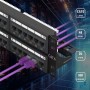 📡Panneau de Brassage 48 Ports CAT6 – 2U – 1000 Mbps – Réseau RJ45 – Rangement et Organisation Câblage Informatique