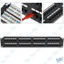 📡Panneau de Brassage 48 Ports CAT6 – 2U – 1000 Mbps – Réseau RJ45 – Rangement et Organisation Câblage Informatique