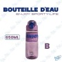 🥤 Bouteille d’eau sport 650ml - ENJOY SPORTY-LIFE avec ouverture rapide
