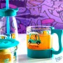 🥣Ensemble de Verres Enfants 4 en 1 - Thème Tigre & Voiture