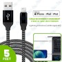 🎧 Câble Lightning MUJU - 1,5m - Certifié MFi et Ultra Robuste