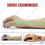 🖱️ Souris Verticale Ergonomique Filaires - Soulage le Poignet