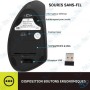 🖱️ Souris Verticale Sans Fil - 2.4G Ergonomique pour PC