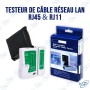 🛠️Testeur de Câble Réseau RJ45 et RJ11 - Diagnostic Rapide et Efficace
