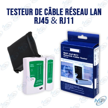 copy of TESTEUR DE CÂBLE RÉSEAU LAN RJ45 & RJ11
