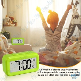 ⏰Réveil Lumineux Numérique avec Température - Votre Matin Parfait