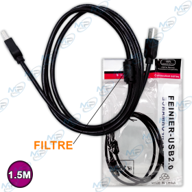 CABLE IMPRIMANTE NOIR 1.5M