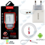 ⚡BEBIBOS – Chargeur Rapide Dual-USB (2.4A) + Câble Micro-USB