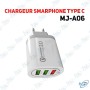 ⚡Chargeur Rapide QC 3.0 Triple Port USB 4.2A & Câble Type C | MJ-A06