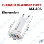 ⚡Chargeur Rapide QC 3.0 Triple Port USB 4.2A & Câble Type C | MJ-A06